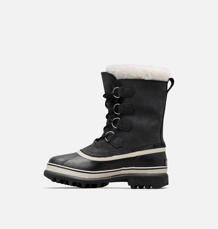 Womens Snow Boots Black - Sorel Caribou® Low - 801953-WLB